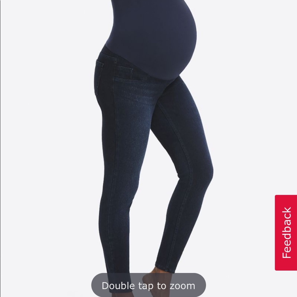 SPANX Dark Blue Skinny Maternity Pants